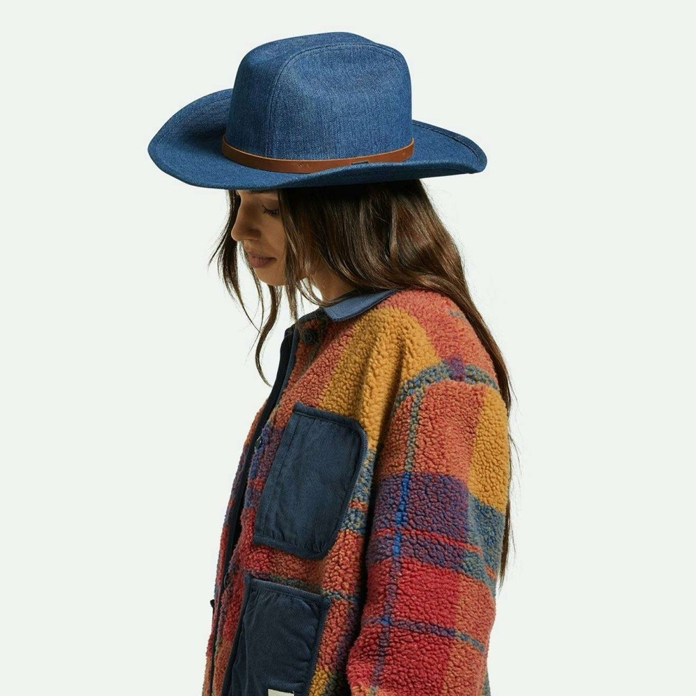 BRIXTON Denim Cow Boy Hat - Picture 3 of 9